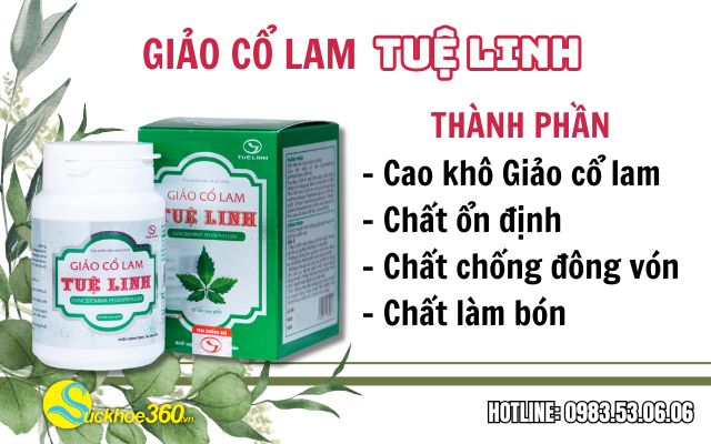 thành phần có trong giảo cổ lam tuệ linh