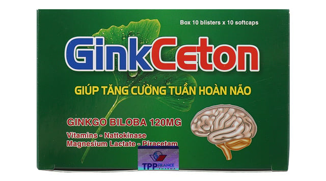 GinkCeton - Hỗ trợ tăng cường máu lên não, tuần hoàn não