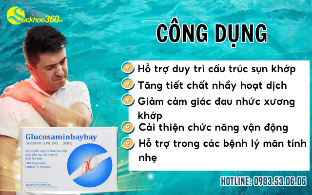 Glucosaminbaybay công dụng