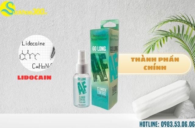 Thành phần nổi bật trong Go Long Af Prolong Spray
