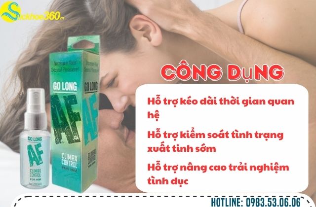 công dụng của Go Long Af Prolong Spray