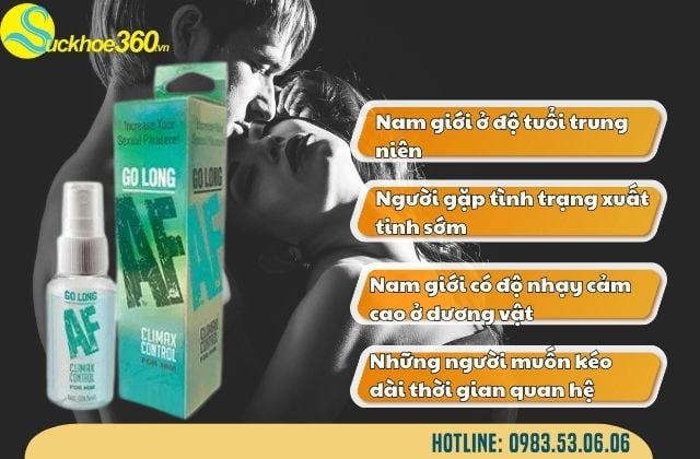 Đối tượng sử dụng Go Long Af Prolong Spray