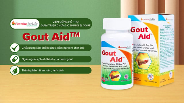 Gout Aid - Hỗ trợ giảm acid uric trong máu, phòng bệnh gout