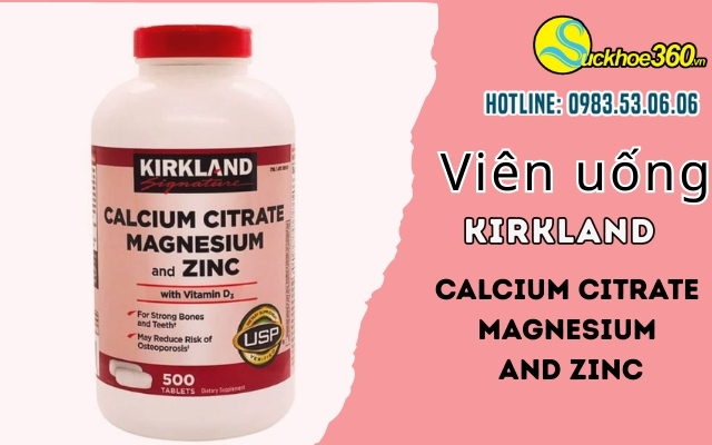 Kirkland Calcium Citrate Magnesium And Zinc