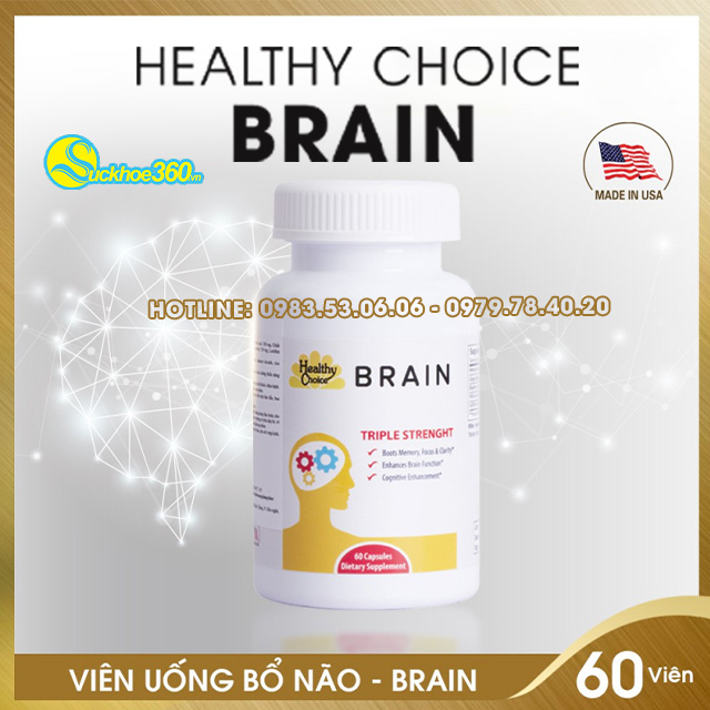 Healthy Choice Brain hỗ trợ tăng cường tuần hoàn máu não