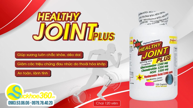 Healthy Joint Plus - Viên uống hỗ trợ chắc khỏe xương, giảm đau khớp