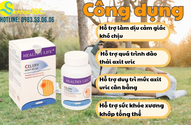 Công dụng của Healthy Life Celery Gout Relief
