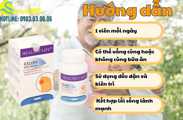 Cách sử dụng Healthy Life Celery Gout Relief