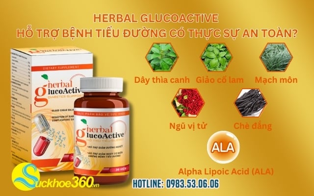 Thành phần tạo nên Herbal Glucoactive