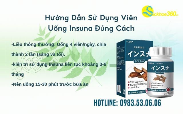 Hướng Dẫn Sử Dụng Viên Uống Insuna Đúng Cách