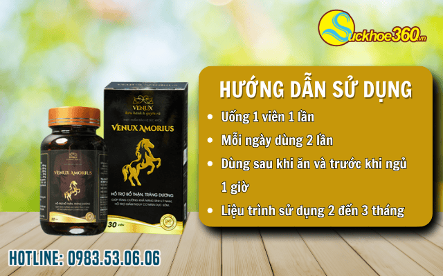 Venux Amorius dành cho ai sử dụng và liều dùng ra sao