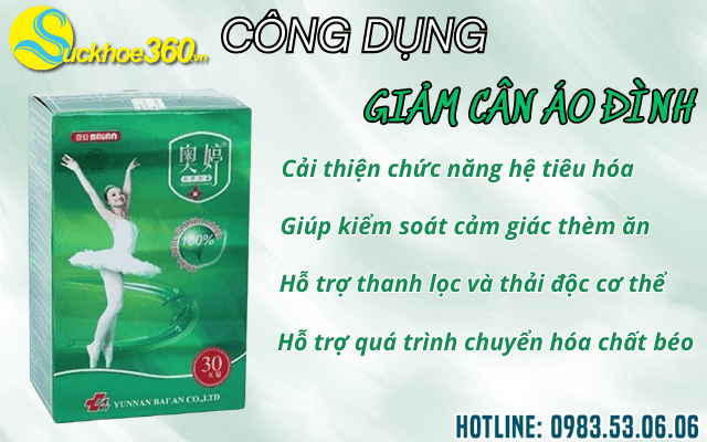 Công dụng của viên nang giảm cân Thanh Quả Áo Đình