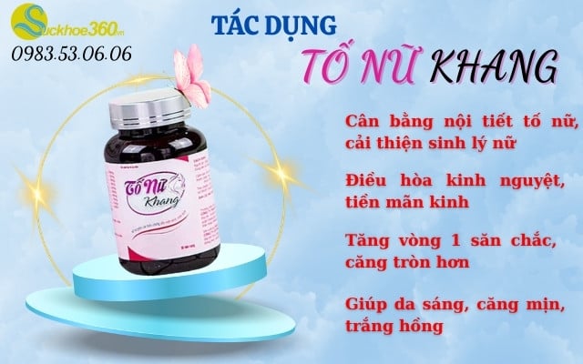 3. Tác dụng chính của Viên uống tăng size vòng 1 của Tố Nữ Khang