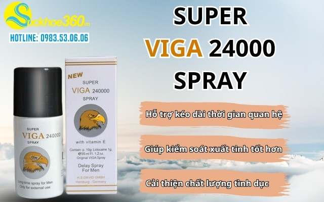 Super Viga Spray Delay 240000 có công dụng gì cho nam giới?