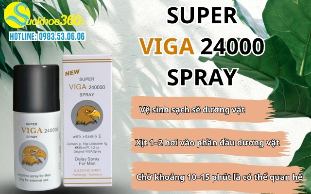 Hướng dẫn sử dụng Super Viga Spray Delay 240000 đúng cách