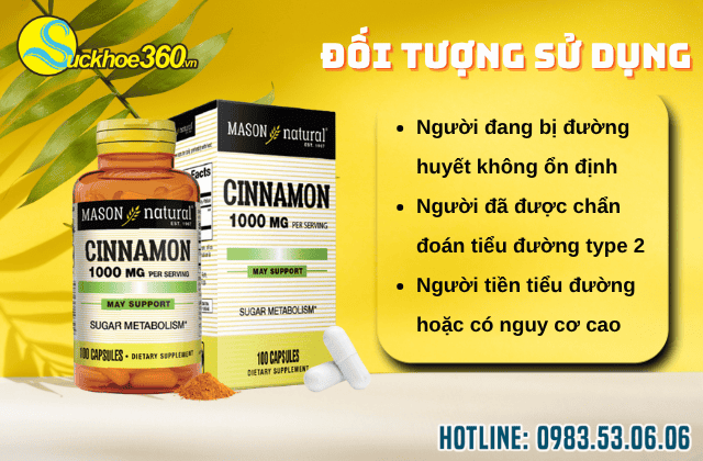 đối tượng sử dụng viên uống quế mason natural cinnamon