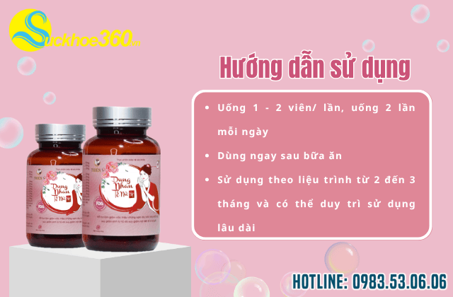 hướng dẫn sử dụng viên uống Dung Nhan Tố Nữ ST