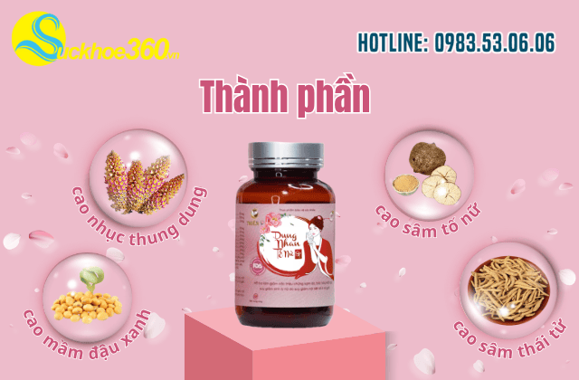 Thành phần viên uống Dung Nhan Tố Nữ ST