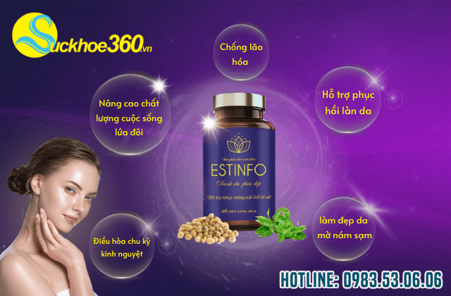 Công dụng viên uống Estinfo