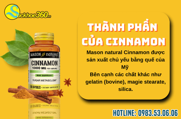 thành phần của Mason Natural Cinnamon?