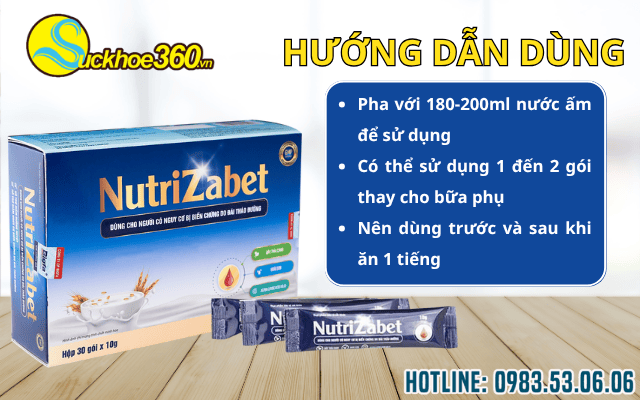 cách dùng nutrizabet hiệu quả