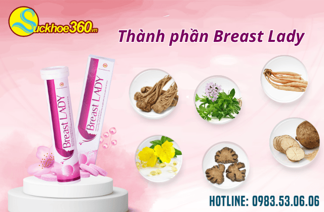 thành phần của viên sủi Breast Lady