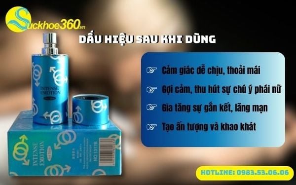 Những dấu hiệu sau khi sử dụng Intense Emotion