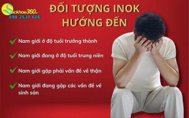 Đối tượng viên uống Inok hướng đến