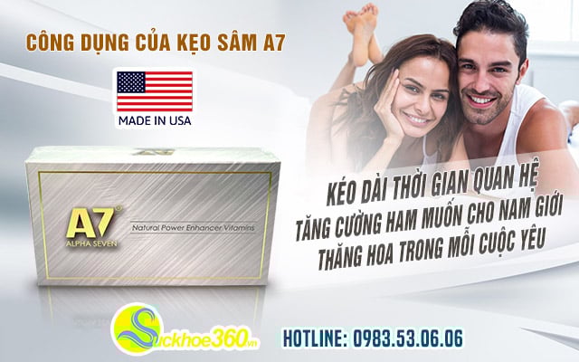 Kẹo A7 có tác dụng gì?