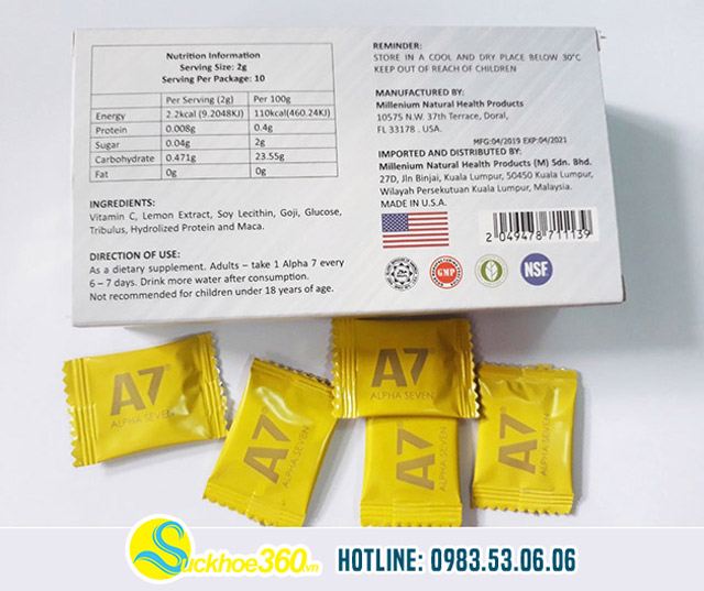 Cách phân biệt Kẹo A7 chính hãng uy tín