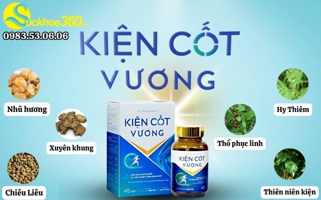 Thành phần trong mỗi viên uống Kiện Cốt Vương