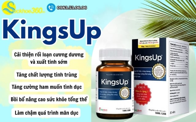 Tác dụng của KingsUp đối với sinh lý nam giới