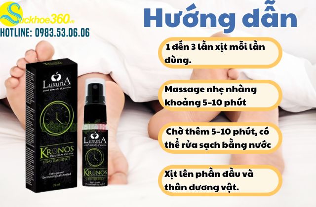 Hướng dẫn cách sử dụng chai xịt Kronos đúng cách