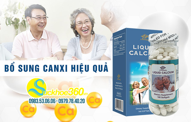 Liquid Calcium - Viên uống hỗ trợ bổ sung canxi, tránh loãng xương
