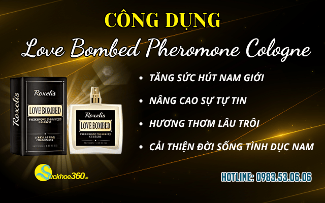 Love Bombed Pheromone Cologne công dụng