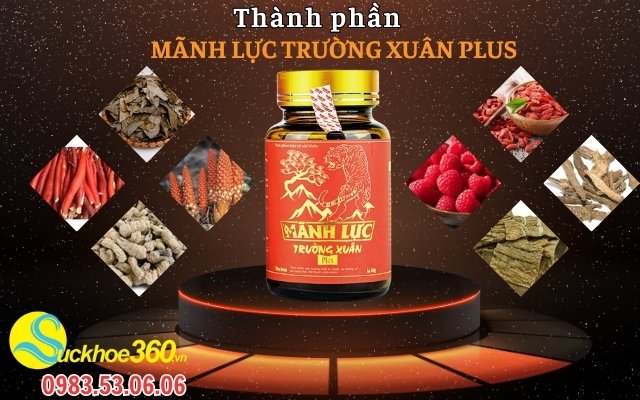 Thành phần của viên uống Mãnh Lực Trường Xuân Plus
