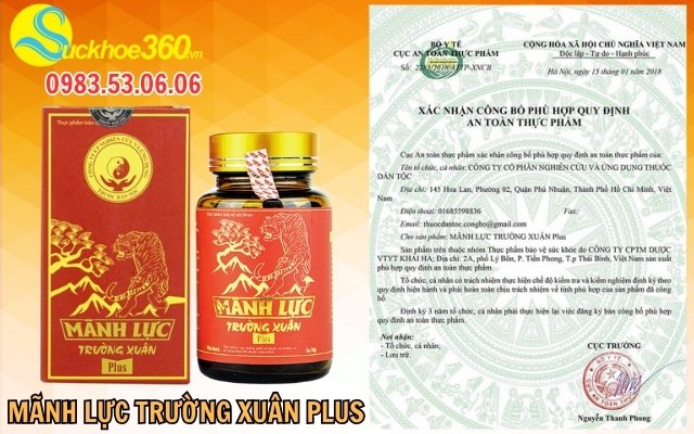 Sản phẩm Mãnh Lực Trường Xuân Plus có tốt không ?