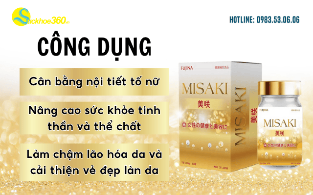 Viên uống Misaki Fujina công dụng