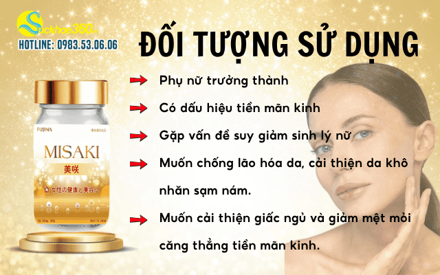 Viên uống Misaki Fujina đối tượng sử dụng