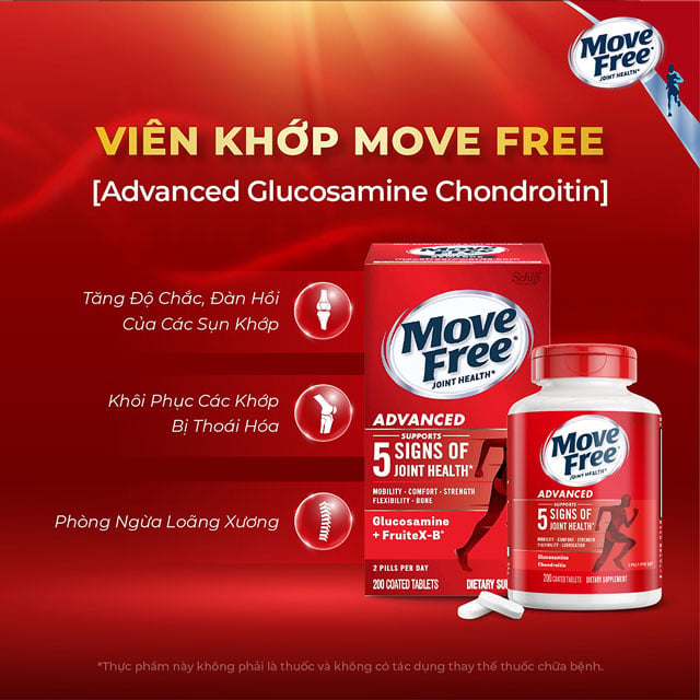 Move Free Joint Health - Hỗ trợ giảm đau nhức khớp, chống viêm khớp