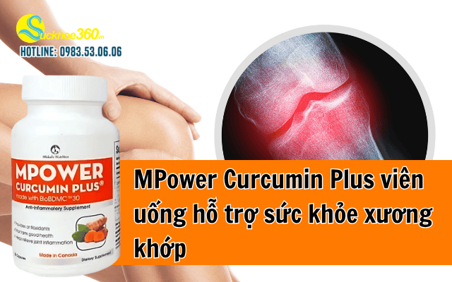 MPower Curcumin Plus viên uống hỗ trợ sức khỏe xương khớp