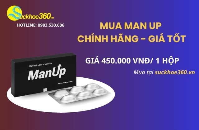 Mua viên uống Man Up ở đâu, giá bao nhiêu