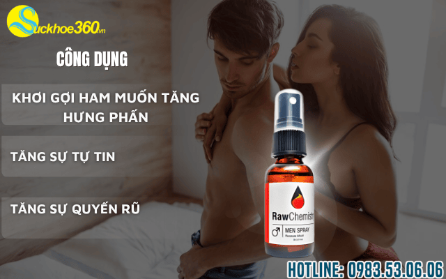 Tác dụng vượt trội của nước hoa Raw Chemistry nữ