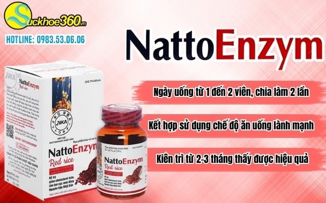 Viên uống NattoEnzym Red Rice Có những công dụng gì?