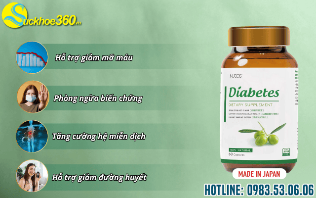 Công dụng của sản phẩm Nucos Diabetes