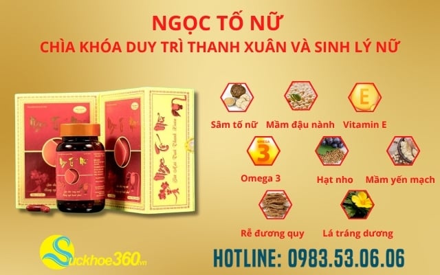Thành Phần Nổi Bật Trong Mỗi Viên Uống Ngọc Tố Nữ