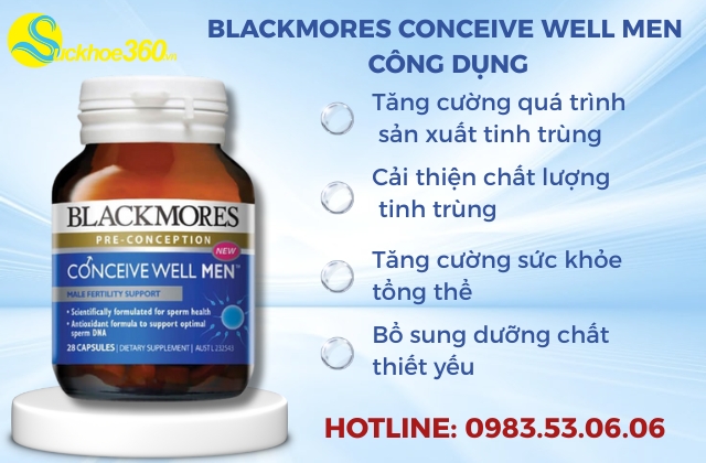 Hiệu quả thực tế của Blackmores Conceive Well Men