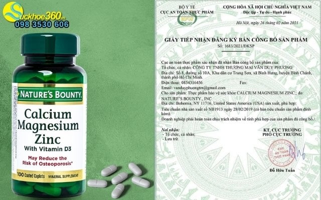 Viên uống Calcium Magnesium Zinc có tốt không?