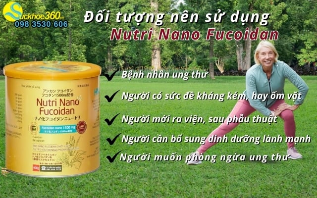 Đối tượng sử dụng Nutri Nano Fucoidan