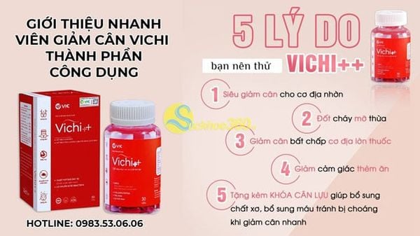 Giới thiệu nhanh về viên giảm cân Vichi – Thành phần và công dụng